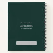 チームパーソナライズされたスローガンアドレス名ノートブック ノートブック (裏面)