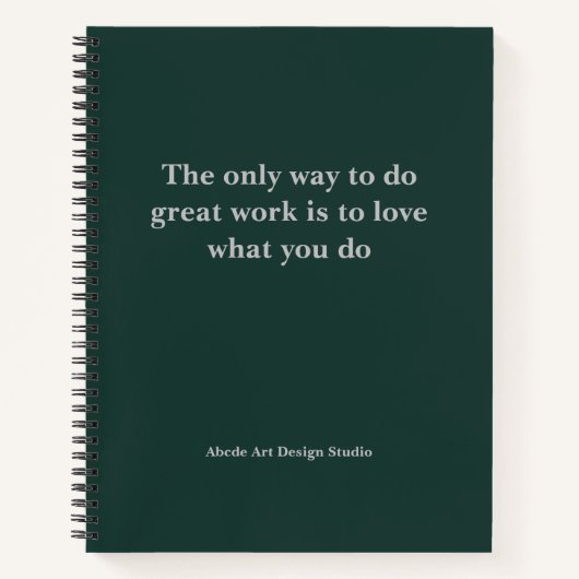 チームパーソナライズされたスローガンアドレス名ノートブック ノートブック (正面)