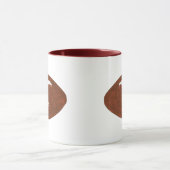 チームパーソナライズされたテキストサッカーマグに名前を付ける マグカップ (中央)