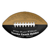 チームパーソナライズされたメンバー年のコーチ アメリカンフットボール (正面)