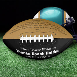 チームパーソナライズされたメンバー年のコーチ アメリカンフットボール