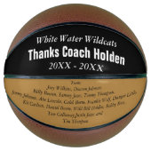 チームパーソナライズされたメンバー年のコーチ バスケットボール (正面)