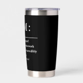 チームパーソナライズされた定義チ最高のームの定義 保温保冷タンブラー (左面)