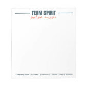 チームパーソナライズされた感動的オフィス企業の ノートパッド (正面)