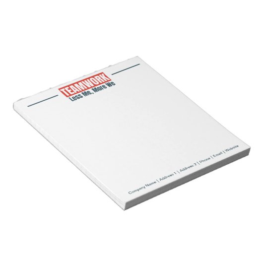 チームパーソナライズされた感動的オフィス企業の ノートパッド (アングル)