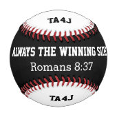 チームパーソナライズされた・イエス・クリスチャン 野球ボール (裏面)