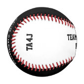 チームパーソナライズされた・イエス・クリスチャン 野球ボール (正面左)