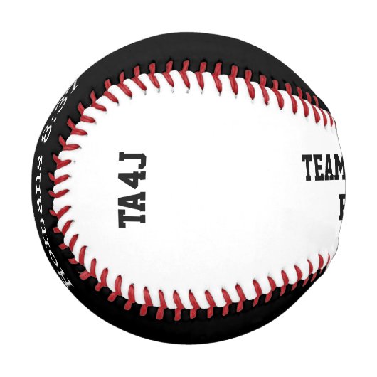 チームパーソナライズされた・イエス・クリスチャン 野球ボール (正面左)