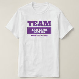 チームパープルパーソナライズされたファミリーまたはグループTシャツ Tシャツ