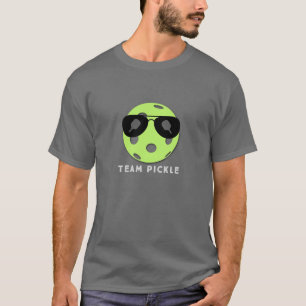 チームピクル(サングラス付き緑のボール) Tシャツ