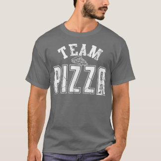チームピザマッチング私は私のためにピザの食品愛好家を愛している Tシャツ