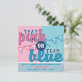 チームピンクか青い性はシャワーの招待状を明らかにします 招待状 (スタンド正面)