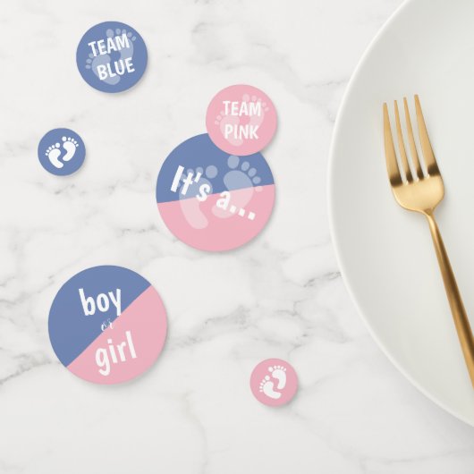 チームピンクとチームブルージェンダー明るいパーティー コンフェッティ (グループ)