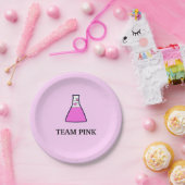 チームピンクの性は科学のビーカーを明らかにします ペーパープレート (パーティー)