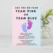 チームピンクチームブルージェンダー表示パーティー 招待状 (スタンド正面)
