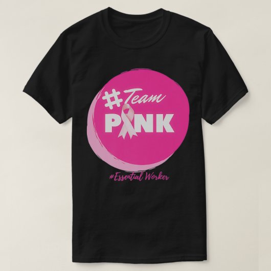 チームピンクプレミアム Tシャツ (デザイン正面)