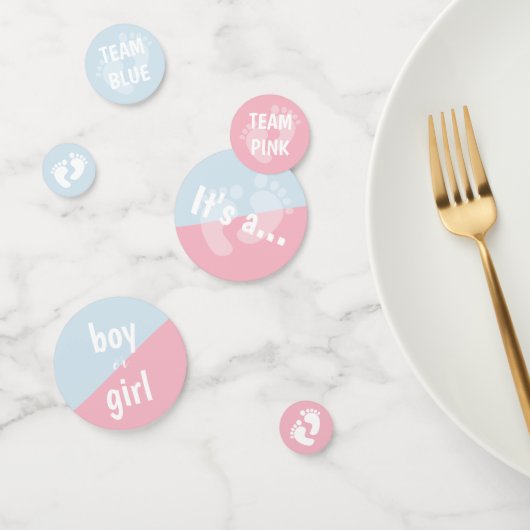 チームピンク及びチーム青い性の暴露のパーティー コンフェッティ (グループ)