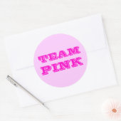 チームピンク ラウンドシール (封筒)