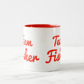 チームフィッシャー ツートーンマグカップ (中央)