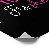 チームフィッシュシーシャツ 釣り 性別発表パーティー用 ポスター (角)
