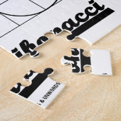 チームフィボナッチ(フィボナッチ螺線形) ジグソーパズル (側面)