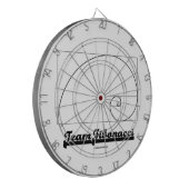 チームフィボナッチ(フィボナッチ螺線形) ダーツボード (正面左)