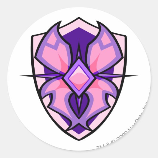 チームフェエリランドのロゴ ラウンドシール (正面)