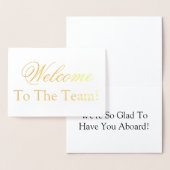 チームフォイルカードへようこそ 箔カード (ディスプレー)