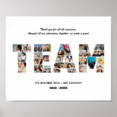 チームフォトコラージュ仕事仲間のお別れパーティー ポスター (正面)