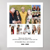 チームフォトコラージュ同僚のお別れパーティー ポスター (正面)