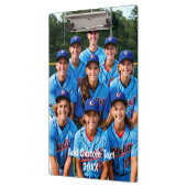 チームフォトコーチ家族の写真パーソナライズされた クリップボード (左)