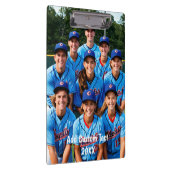 チームフォトコーチ家族の写真パーソナライズされた クリップボード (右)