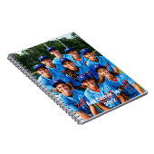 チームフォトチームパーソナライズされたのスポーツ ノートブック (右側)