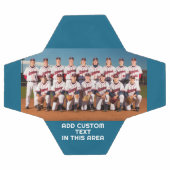 チームフォト縁どカラーと文字 サッカーボール (フラット)