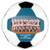 チームフォト縁どカラーと文字 サッカーボール (正面)