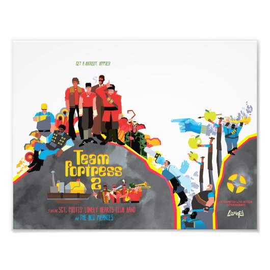 チームフォートレスサルゲントプティスアートプリント フォトプリント            (正面)