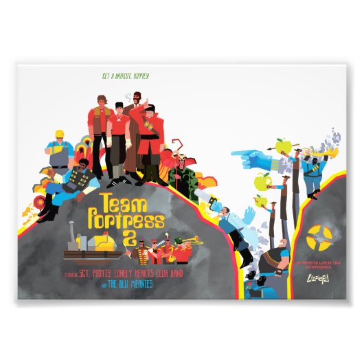 チームフォートレスサルゲントプティススモールアートプリント フォトプリント            (正面)