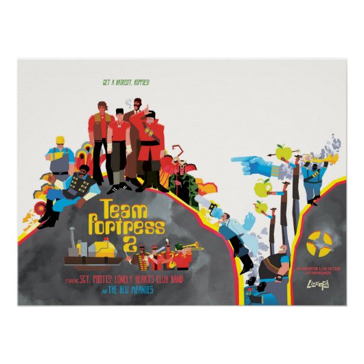 チームフォートレスSargeant Pootisポスター ポスター (正面)