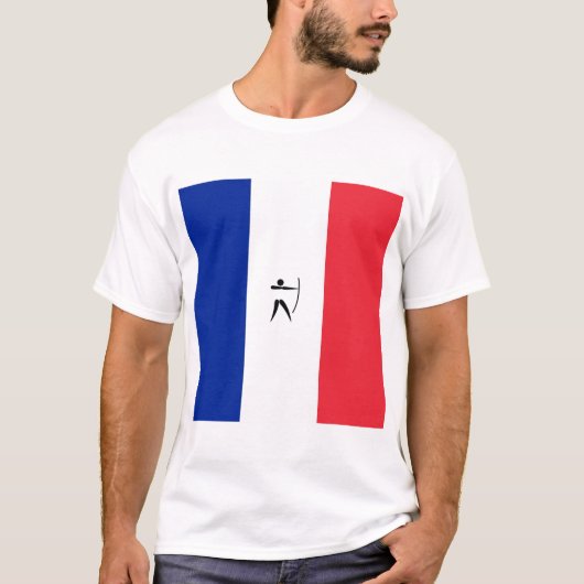 チームフランスアーチェリー Tシャツ (正面)