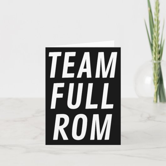 チームフルRomフィットネスボディビルジムチームフルR カード (正面)