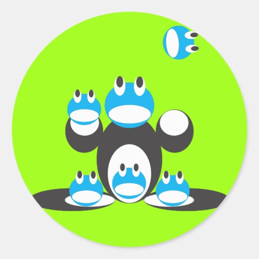 チームフロッグ – ステッカー (正面)