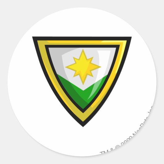 チームブライトベールロゴ ラウンドシール (正面)