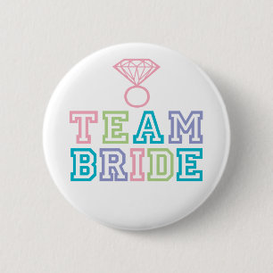 チームブライドウィズダイヤモンドリングや輪 缶バッジ