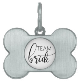 チームブライドエレガントミニマリストドッグボーンペットタグ ペットネームタグ