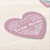 チームブライドカスタムモノグラム&年間紙コースター ペーパーコースター (アングル)