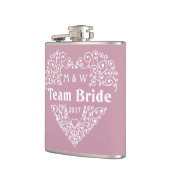 チームブライドカスタム文字フラスコ フラスク (左)