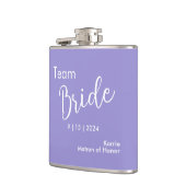 チームブライドタイポグラフィビニール包まれたフラスコ フラスク (左)