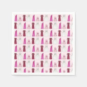 チームブライドブライダルシャワーバチェロレッテ スタンダードカクテルナプキン (正面)