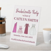 チームブライドブライダルシャワーバチェロレッテ 台座サイン (インサイチュ)