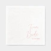 チームブライドブライダルシャワー 箔ナプキン (正面)